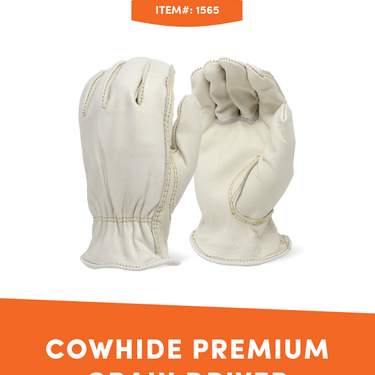 Premium Grain Unlined Cowhide Driver Gloves Small