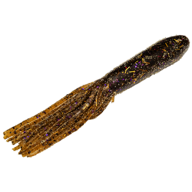 Strike King Coffee Tube 4.5" (Green Pumpkin Purple & Gold Flake)