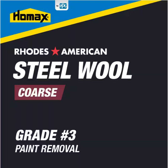 Rhodes American 3 Grade Coarse Steel Wool Pad 12 pk