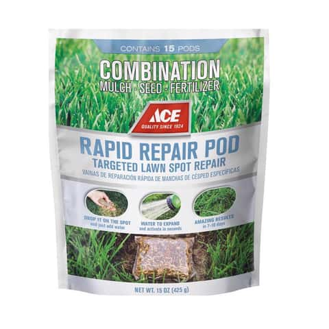 Ace Rapid Repair Pod Mixed Sun or Shade Fertilizer/Mulch/Seed 15 oz