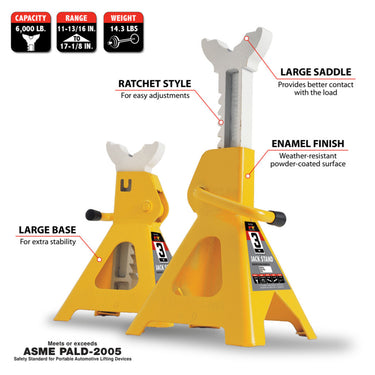 Performance Tool 3 Ton Jack Stands