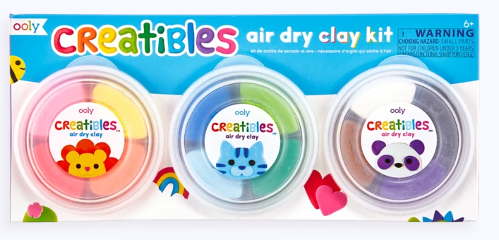 Load image into Gallery viewer, Ooly Creatibles Air Dry Clay Kit - 3 Tub
