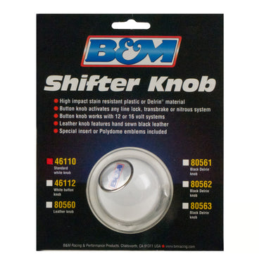 B&M White Shifter Knob