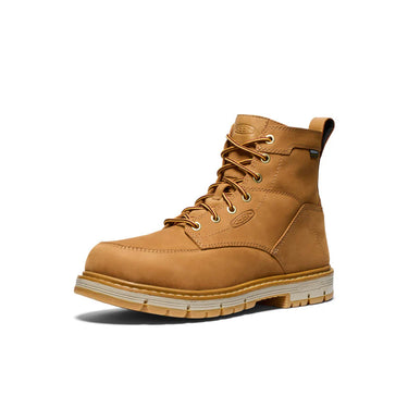 Keen Men's San Jose 6" Waterproof 90° Heel Boot (Soft Toe) Bistre/Gum 11D