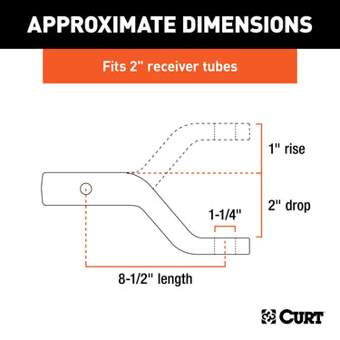 CURT 17000 lb. cap. 1.25 in. Ball Mount