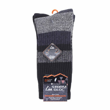 Storm Valley - 3 Pack Mens Cushion Sole Lightweight Breathable Cotton Hiking Socks