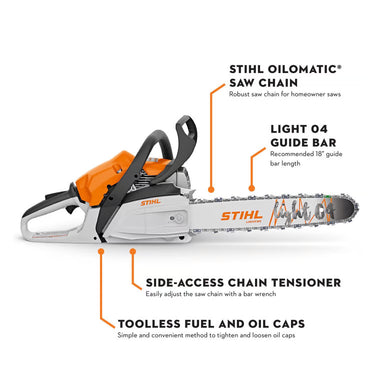 STIHL MS 182 16 in. Light 04 Bar Gas Chainsaw (Bare Tool) (In-Store Pickup Only(