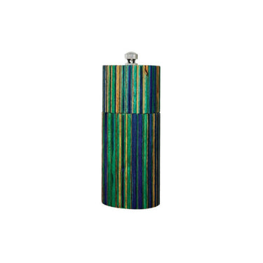 Island Bamboo 5" Splined Salt Mill (Peacock)