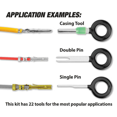 Performance Tool 22 pc Universal Terminal Pin Release Kit