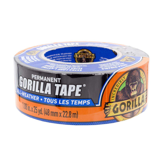 Gorilla 1.88 in. W X 25 yd L Black Duct Tape