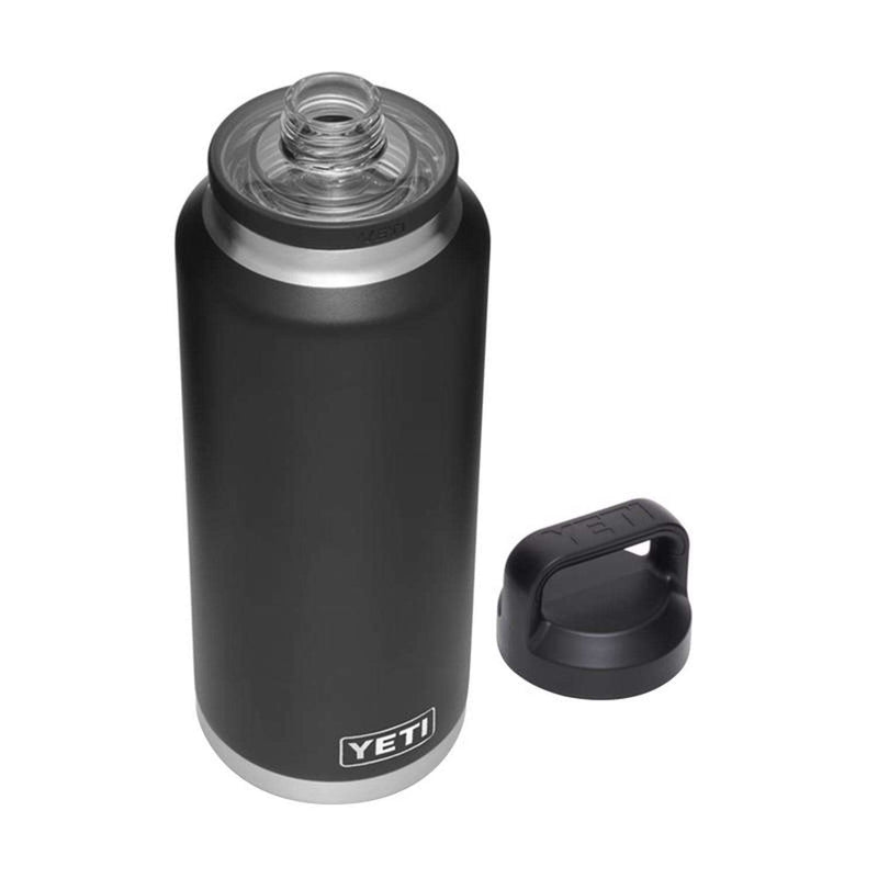 Load image into Gallery viewer, YETI Rambler 46 oz Black BPA Free Bottle with Chug Cap
