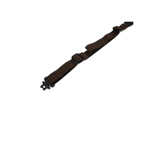 Allen Big Game Suede Deer Head Rifle Sling w/ Swivels - Black/Brown