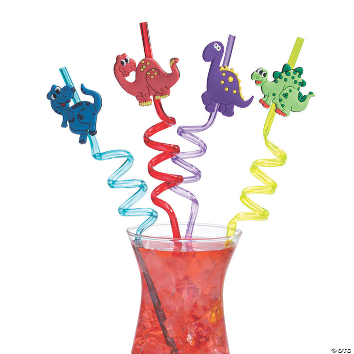 Dinosaur BPA-Free Plastic Silly Straws