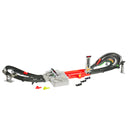 Hot Wheels Formula 1 Grand Prix Circuit track set with gray track, three-lane booster and three F1 cars