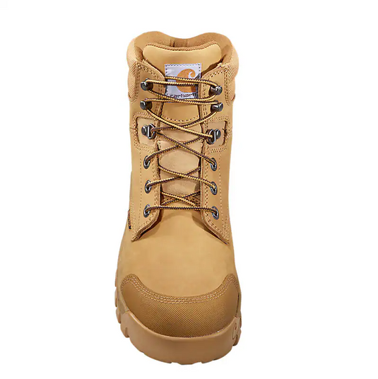 CARHARTT RUGGED FLEX® WATERPROOF 6" SOFT TOE WORK BOOT 10W WHEAT NUBUCK