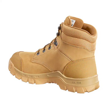 Carhartt Rugged Flex® Waterproof 6" Soft Toe Work Boot (Wheat Nubuck) Size 10M