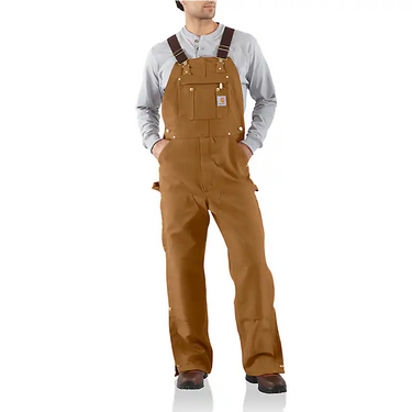 Carhartt Loose Fit Firm Duck Bib Overall (Carhartt Brown) Size 38x32