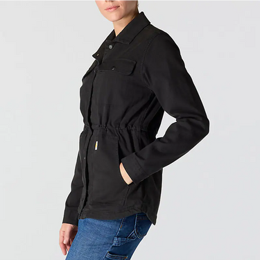 Carhartt Women's TENCEL™ Fiber Series Relaxed Fit Canvas Coat (Black) Size L