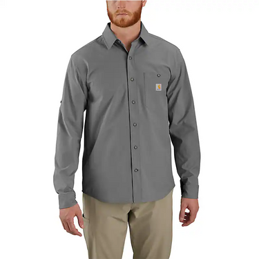 Carhartt Force Sun Defender™ Relaxed Fit Lightweight Long-Sleeve Shirt (Steel) Size XXL