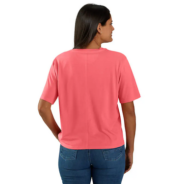 Carhartt Women's TENCEL™ Fiber Series Loose Fit Short-Sleeve Crewneck T-Shirt (Pink Salmon) Size L