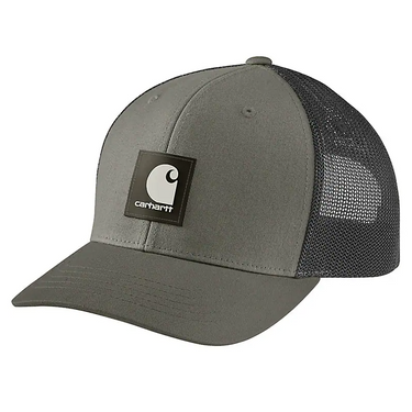 Carhartt Rugged Flex® Twill Mesh-Back Logo Patch Cap (Dusty Olive)