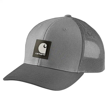 Carhartt Rugged Flex® Twill Mesh-Back Logo Patch Cap (Asphalt)