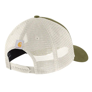 Carhartt Canvas Logo C Cap (Dark Bronzed Green)