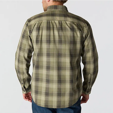 Carhartt Loose Fit Midweight Chambray Long-Sleeve Plaid Shirt (Dusty Olive) Size XXL
