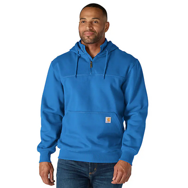 Carhartt Rain Defender® Loose Fit Heavyweight Quarter-Zip Hoodie (Horizon Blue) Size XLT