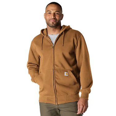 Carhartt Rain Defender® Loose Fit Heavyweight Full-Zip Sweatshirt (Carhartt Brown) Size XXL