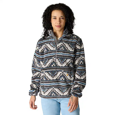 Carhartt Women's Loose Fit Fleece Pullover - 3 Warmest Rating (Mountain Shadow Print) Size L