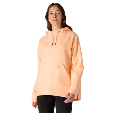 Carhartt Women's Force® Oversized-Fit Fleece Hooded Sweatshirt (Rosewater Heather) Size XL
