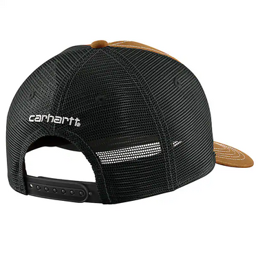 Carhartt Canvas Mesh-Back Workwear Patch Cap (Carhartt Brown)