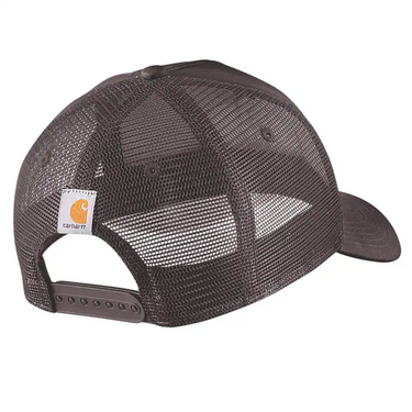 Carhartt Rugged Flex™ Twill Mesh-Back Script Patch Cap (Dark Sepia)