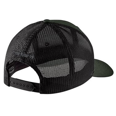 Carhartt Rugged Flex® Twill Mesh-Back Logo Patch Cap (Forestry Green)