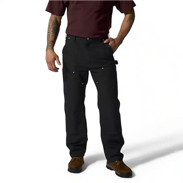 Carhartt Iconic BO1 Firm Duck Double-Front Dungaree (Black) Size 34x36