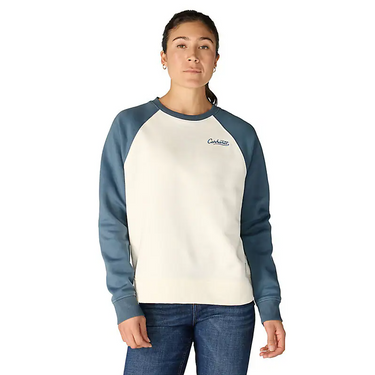 Carhartt Women's Sawyer Crewneck Sweatshirt (Eggshell) Size S