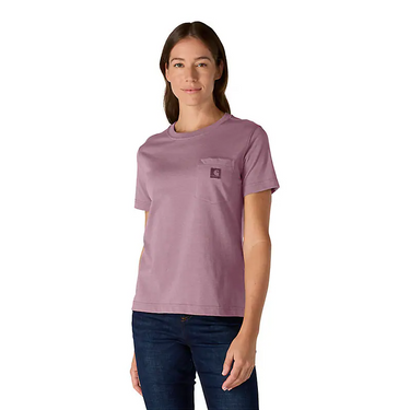 Carhartt Women's Irvine Relaxed T-Shirt (Ash Berry Heather) Size L