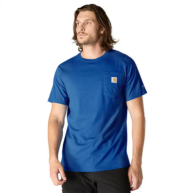 Carhartt Men's Force Relaxed T-Shirt (Electric Indigo Heather) Size