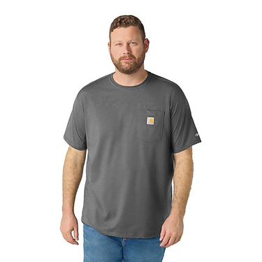 Carhartt Men's Force Relaxed T-Shirt (Carbon Heather) Size