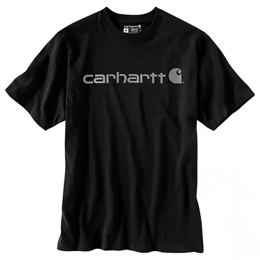 Carhartt Men's Dearborn Loose Logo T-Shirt (Black/Grey) Size 4XL