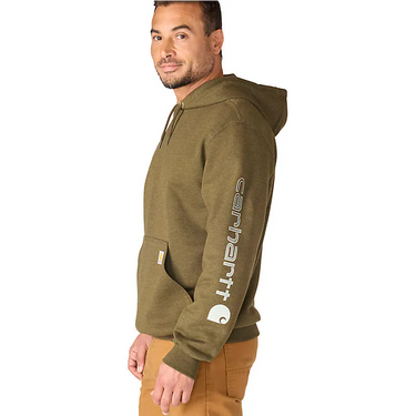 Carhartt Iconic K288 Logo Sweatshirt (Burnished Logs Heather) Size S