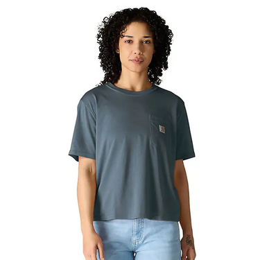 Carhartt Women's TENCEL™ Fiber Series Loose T-Shirt (Iron Blue) Size 3XL
