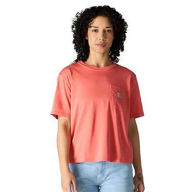 Carhartt Women's TENCEL™ Fiber Series Loose T-Shirt (Dusty Cedar) Size M