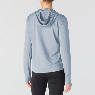 Carhartt Women's Force Sun Defender™ Relaxed LS Logo Hoodie (Blue Aura) Size M