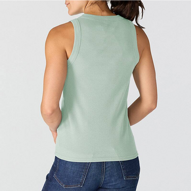 Carhartt Women's TENCEL™ Fiber Series Fitted Ribbed Tank (Smoked Teal) Size S