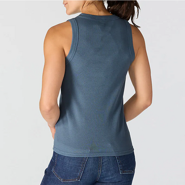 Carhartt Women's TENCEL™ Fiber Series Fitted Ribbed Tank (Iron Blue) Size S