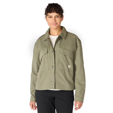 Carhartt Women's Ripstop Utility Jacket (Dusty Olive) Size S