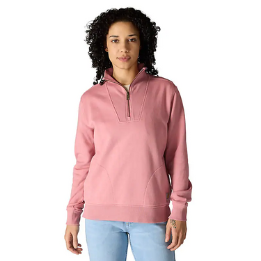 Carhartt Women's TENCEL™ Fiber Series Half-Zip Sweatshirt (Rose Tint) Size XXL