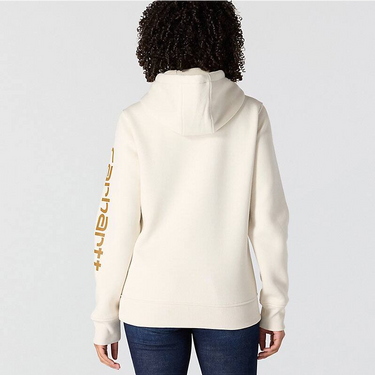 Carhartt Women's Iconic Clarksburg Logo Sweatshirt (Malt) Size 3XL